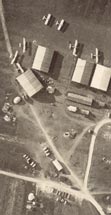 Vue verticale du terrain d'aviation de Julvécourt en 1917, détail