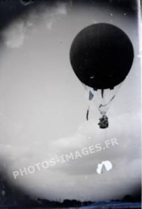 Envol d'un ballon pendant la guerre 14-18