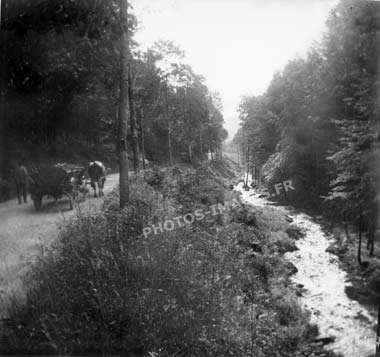La route de Shirmeck, vieille photo de 1935