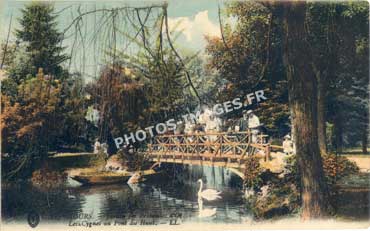 Photo ancienne du jardin des Prébedes d'Or de Tours