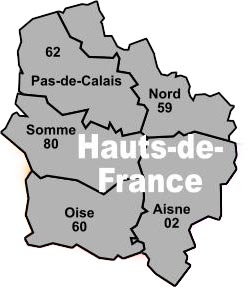 Carte des photos anciennes de le région Picardie