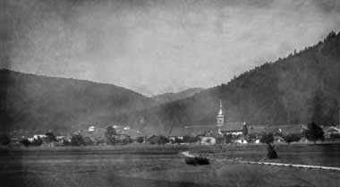 Photo ancienne de Celles-sur-Plaine en vue générale au début du siècle