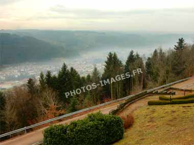 Vue du Val d'Ajol depuis la feullée Dorothée en photo actuelle
