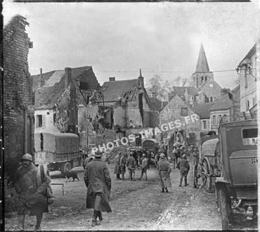 Ancienne photo du village dans la commune de Beaurieux