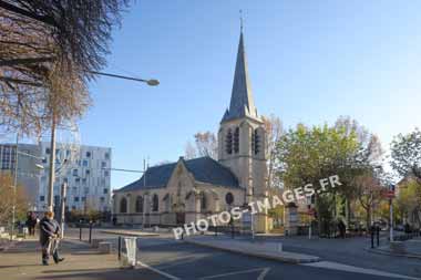 L'église Saint-Saturnin à Gentilly en photo actuelle