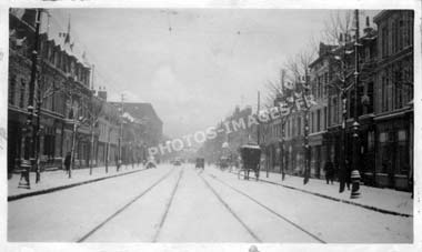 Le boulevard La Fayette de Calais sur une photo ancienne