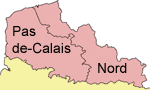 Carte du Nord-Pas-de-Calais pour ses photos anciennes