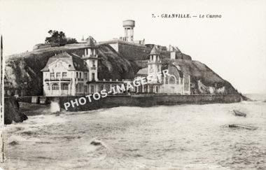 Le casino de Granville en photo ancienne de 1900