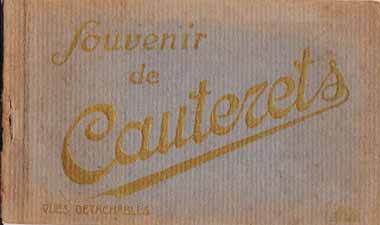 Ancienne photo des Cauterets en livret de cartes postales de 1920