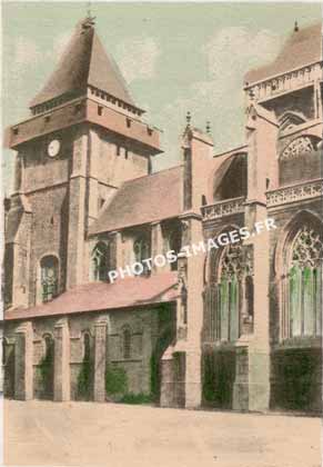 Ancienne photo de l'église d'Evron