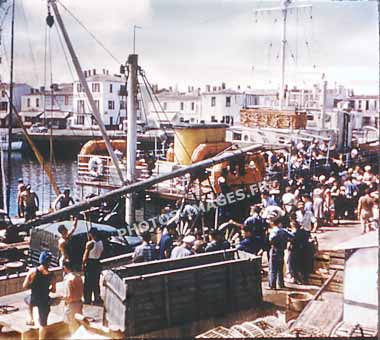 Ancienne photo de Port Joinville en 1960