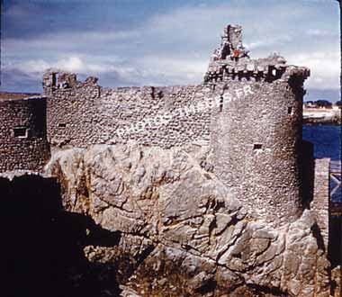 Ancienne photo du  Vieux Château de l'Ile d'Yeu en 1960