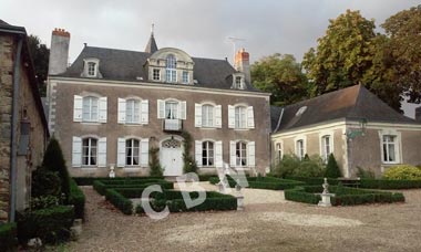 Segré, le Château de la Montchevaleraie, photo ancienne de 1928