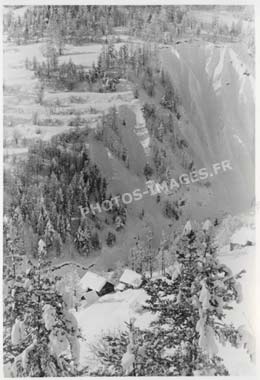 les ravins d'Auron, photo ancienne de 1947