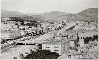 La vallée du Paillon à Nice, photo ancienne du début du siècle