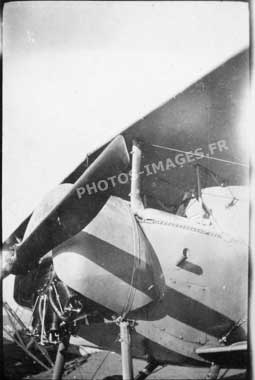 Le Vieux Charles photo de l'hélice et du moteur de l'avion de Guynemer en 14-18
