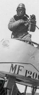 photo de l'observateur photographe à bord du Maurice Farman MF 1206 en 14-18, WW1