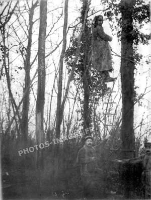 Observateur  à son poste pris en photo en 14-18 ww1 au bois 102