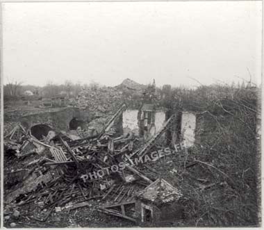 L'intérieur du fort de Ham, Somme 14-18 ww1, détruit par l'explosion en 1917