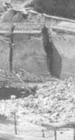 Détail de la vue aérienne de Ham pendant la guerre de 1914-1918 ww1