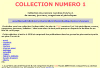 collection numero 1 magazines revues p&eacute;riodiques journaux bulletins